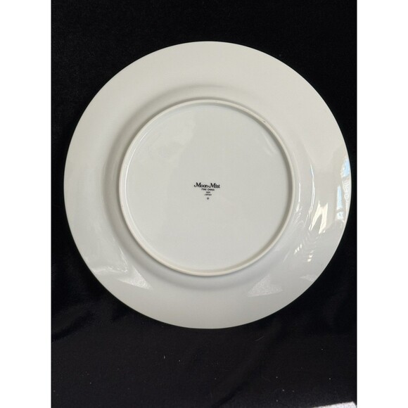Moon Mist - Fine China 10 3/8" Dinner Plate Japan Gray Florals Vintage 4 Pc - Picture 2 of 3
